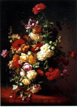 unknow artist Floral, beautiful classical still life of flowers.053 oil painting picture